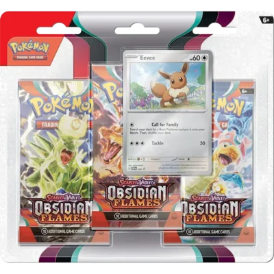 Scarlet and Violet: Obsidian Flames - 3 Pack Blister (Eevee)