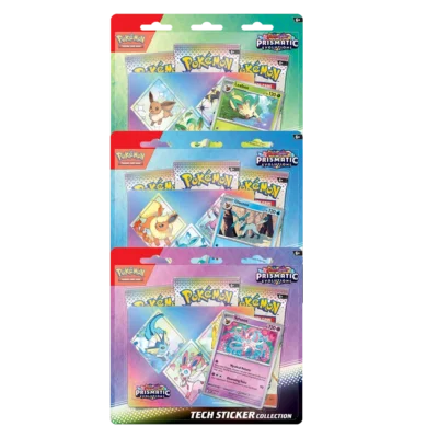 Scarlet & Violet: Prismatic Evolutions - Tech Sticker Collection [Set of 3]