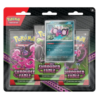 Scarlet & Violet: Shrouded Fable - 3 Pack Blister [Pecharunt]