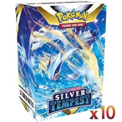 Sword & Shield: Silver Tempest - Build & Build Battle Box Display (10 Boxes)